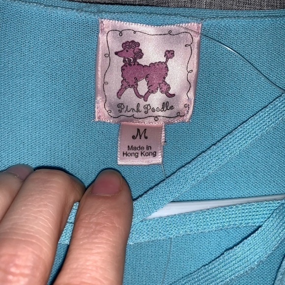 ❤️womens medium Pink Poodle sweater NWT - Picture 2 of 6